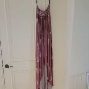 Chic Mauve High-Low Dress